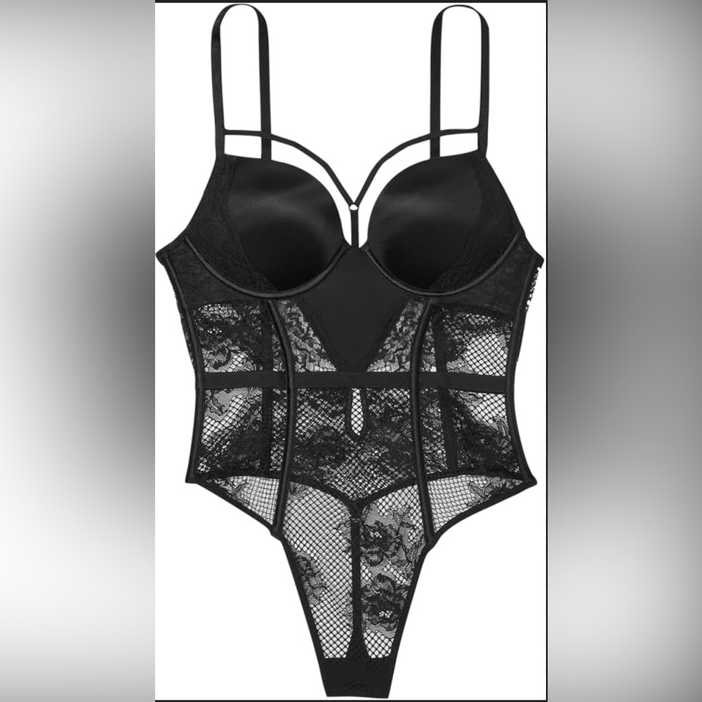 Victoria’s Secret | Fishnet Floral Teddy